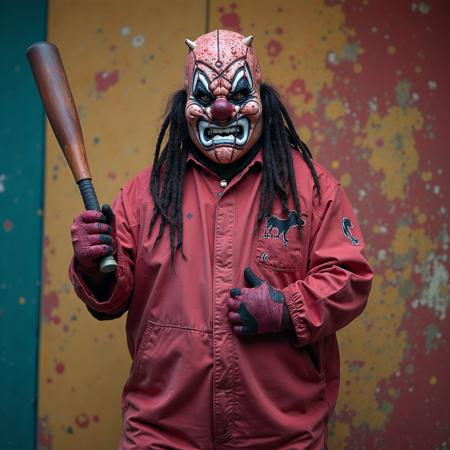 SLIPKNOT band. Number 6 masked. Clown