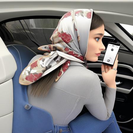 Pony Silk headscarf版本V1 (ID: 666343)