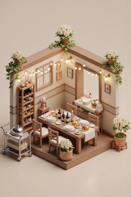 Flux.1_Isometric Mini Room · Spatial Design