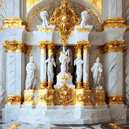 White and Gold Marble - Dream-like Architecture