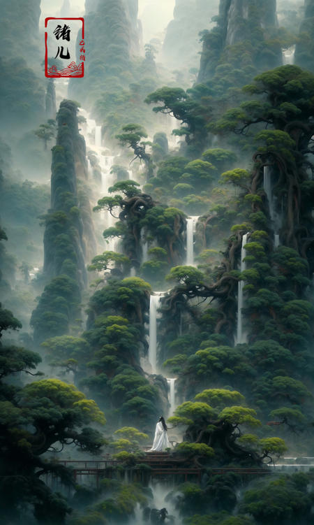 绪儿-【古风松】【 Gufeng pine 】 theme scenery