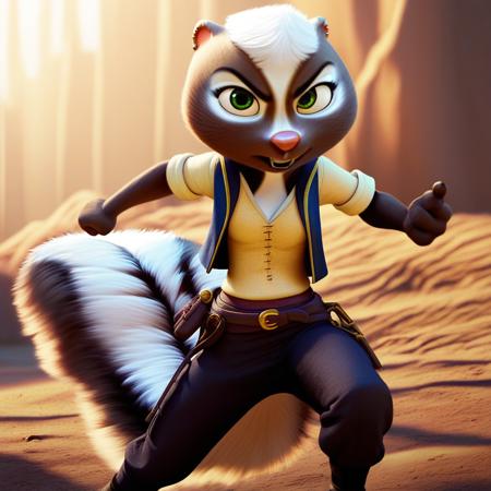 Meg the skunk (chickenhare)