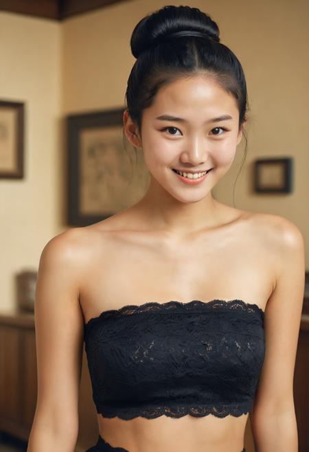 BT Lace Bandeau Top版本SDXL v1 (ID: 673377)