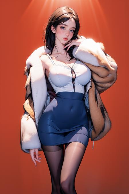 fur coat set