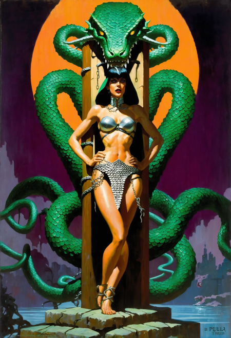 Pulp fantasy visual element wildcards