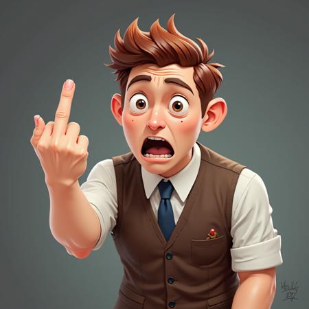 Middle Finger FLUX DEV LORA