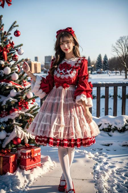 [Realistic] Christmas dress | 圣诞小裙几