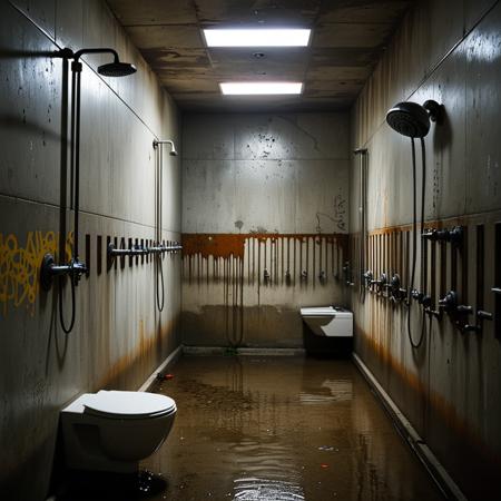 Prison shower background