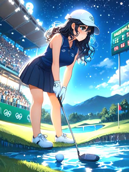 girl like playing golf