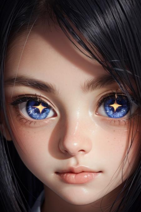 Star Shaped Pupils - Closeup