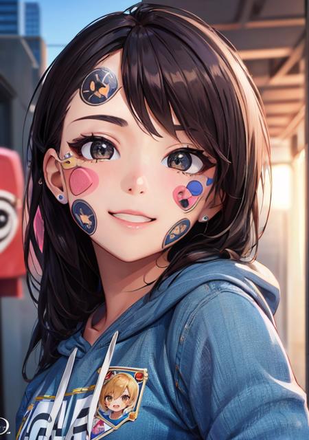 Sticker/Stamp On Face -Concept- by YeiyeiArt (Realistic)
