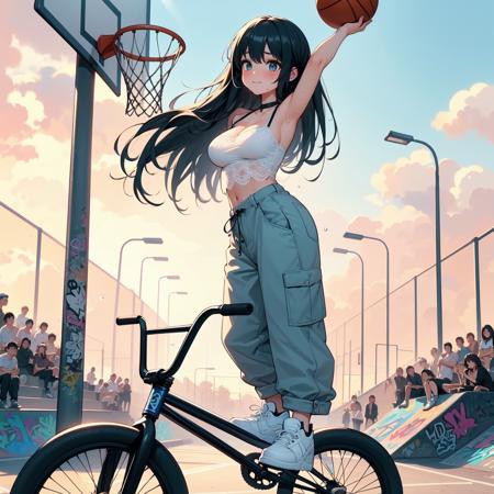 girl like basketball bmxbike