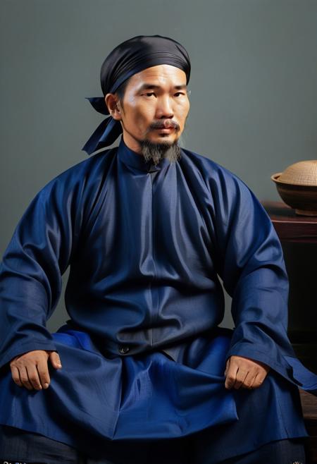 Vietnam Nguyen dynasty male clothing SDXL