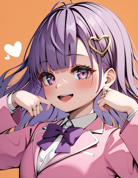 heart ring hair ornament：ハート型リングのヘアピンSDXL