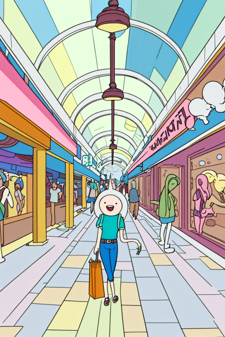 Adventure Time cartoon style