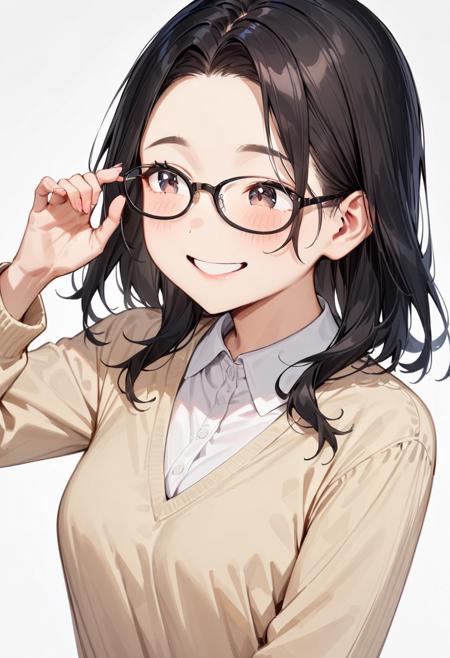 oval cell frame glasses2 SDXL