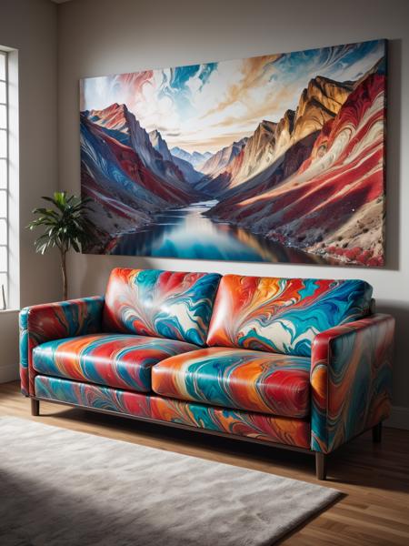 Colorful Marbled Paper FLUX & SDXL
