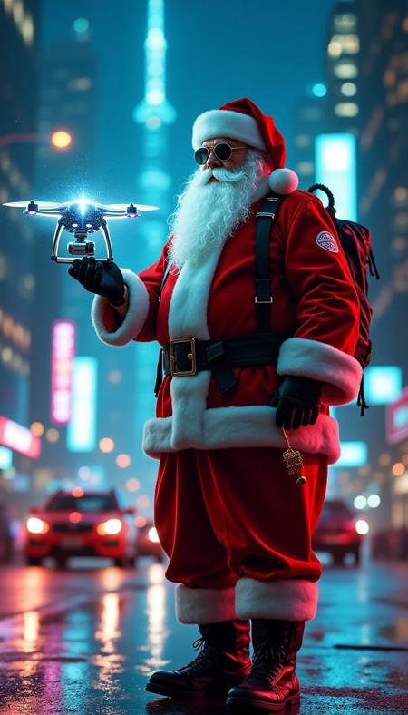 Cyberpunk Santa Claus