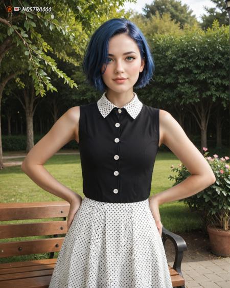 Black and White Belsira Dress