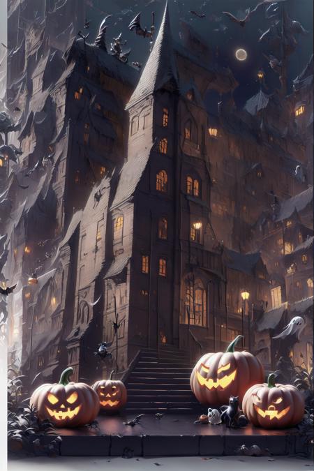 Halloween Pumpkin King and His Friends