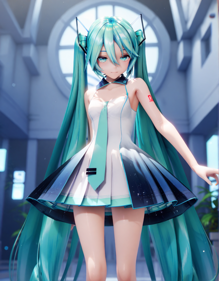 [Pony] Hatsune Miku & Kagamin Rin 10th anniversary MMD Model (YYB ver) and Sin Sack 3 in 1 lora