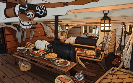 Wooden Warship Interior