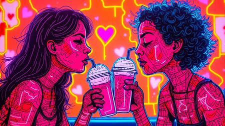 neonwave scribbles
