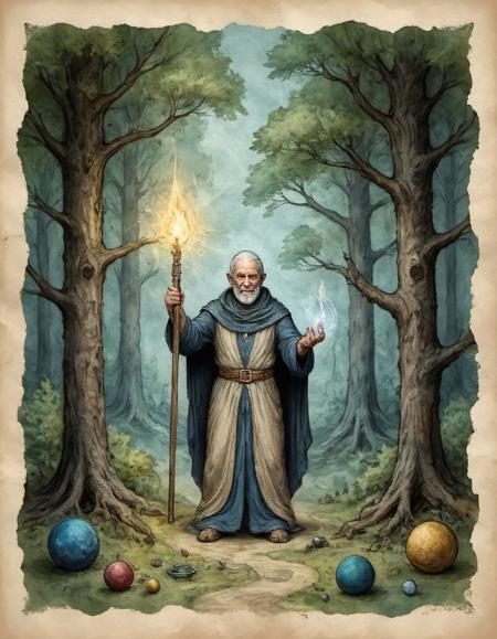 Eldritch Parchment Art  | for Flux.1 dev
