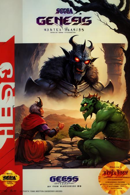 Sega Genesis box art (Usa)