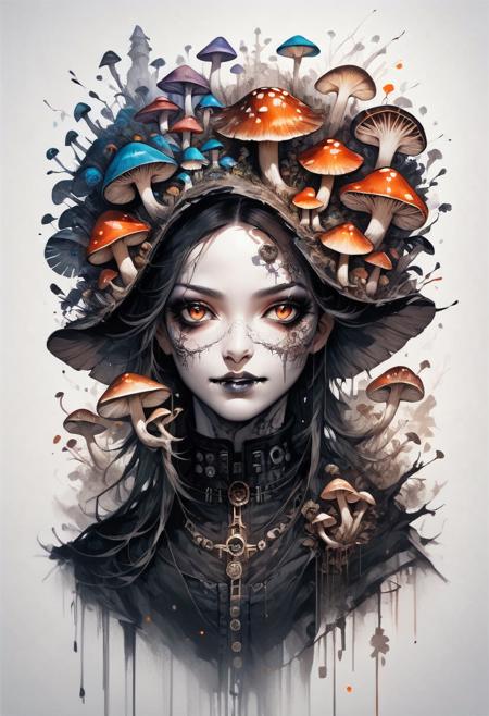 FLUX Mushroom Portrait [+SD1.5+SDXL+Pony]