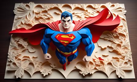XL Realistic paper carving art style