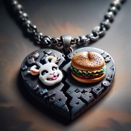 ? Split Heart Necklace PDXL ? - Custom broken heart necklace
