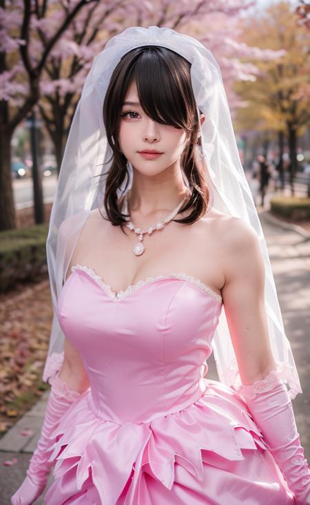 【Cosplay】Tokisaki Kurumi Pink Wedding Dress | Date A Live版本v1.0 (ID: 342023)