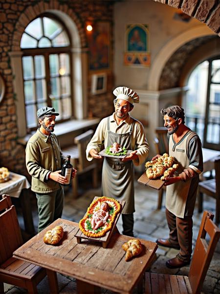 PRESEPE - Nativity Figurine/Diorama Style for FLUX
