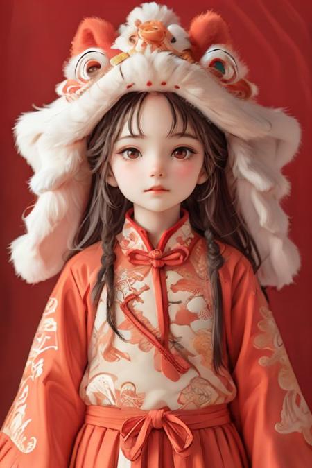 【新春快乐】醒狮-狮子帽 xuer lion head