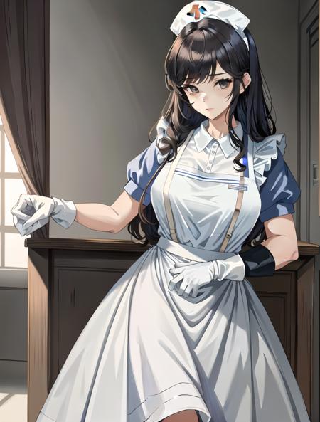 Long Puffy Nurse Uniform