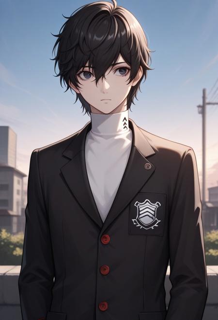 Ren Amamiya / Akira Kurusu / Joker / MC - Persona 5 (Commission) - Pony + Illustrious