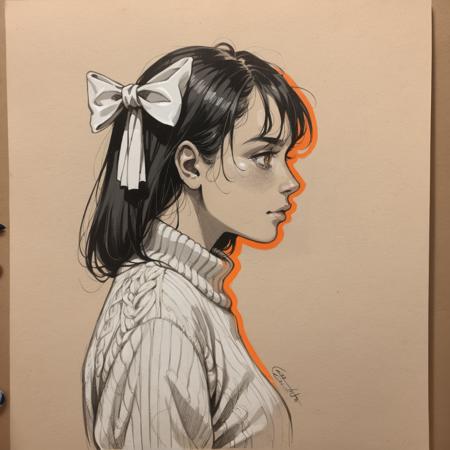 Charcoal pencil sketch (for pony)
