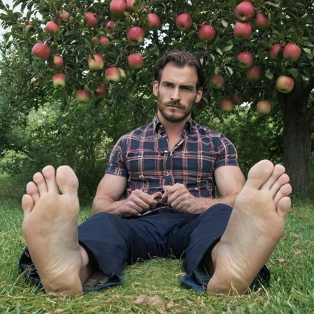 Male feet pose / barefoot