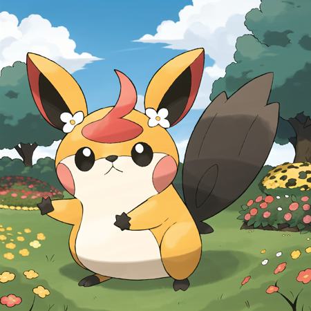 Pokemon LoRA (Ken Sugimori Style for Fakemon and Characters)版本v3 offset - caption style (ID: 93942)