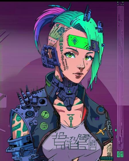 Cyberpunk Anime Style