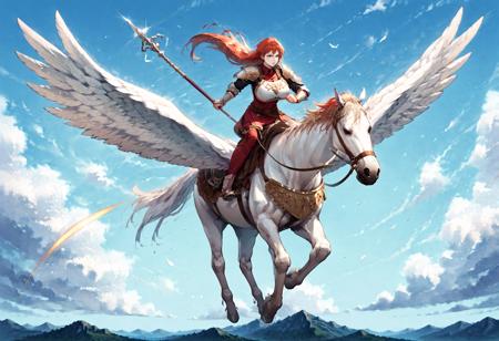 Pegasus knight / ペガサスナイト (Fire Emblem) Pony/Flux/IL