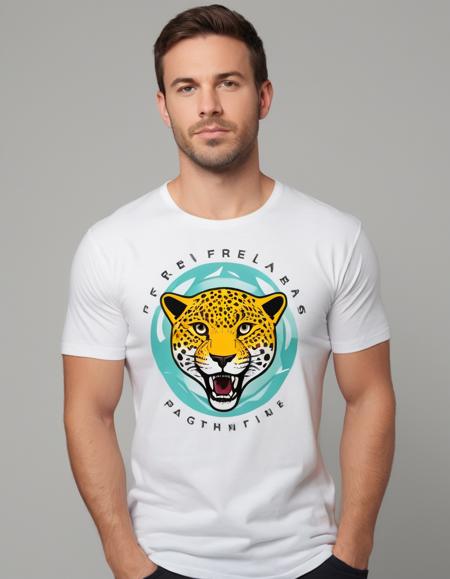 FRESH IDEAS @ The logo printed on the T-shirt