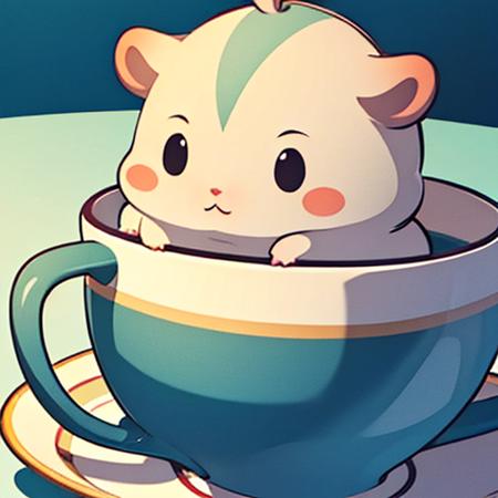 杯中的仓鼠（莫名成了可汗）hamster in cup