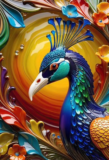 Colorful Murano Art Glass style - SDXL
