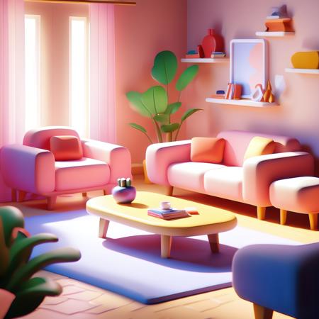 【SDXL】Cartoon Room | Dataset