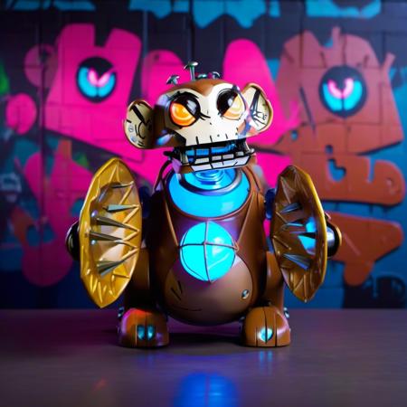 Powder's wind up monkey - Arcane - SDXL