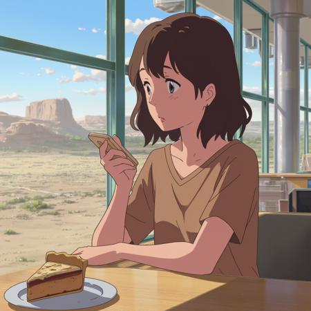 'Your Name (Makoto Shinkai)' - [STYLE] [LORA] [FLUX] - spectrum_0008 by 'AI_Characters'