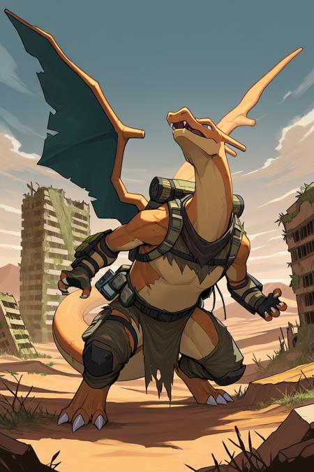 Charizard & Mega X Form (Pokemon) (Pokedex #0006) [Illustrious & SD1.5]
