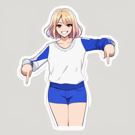 Pointing Down SDXL